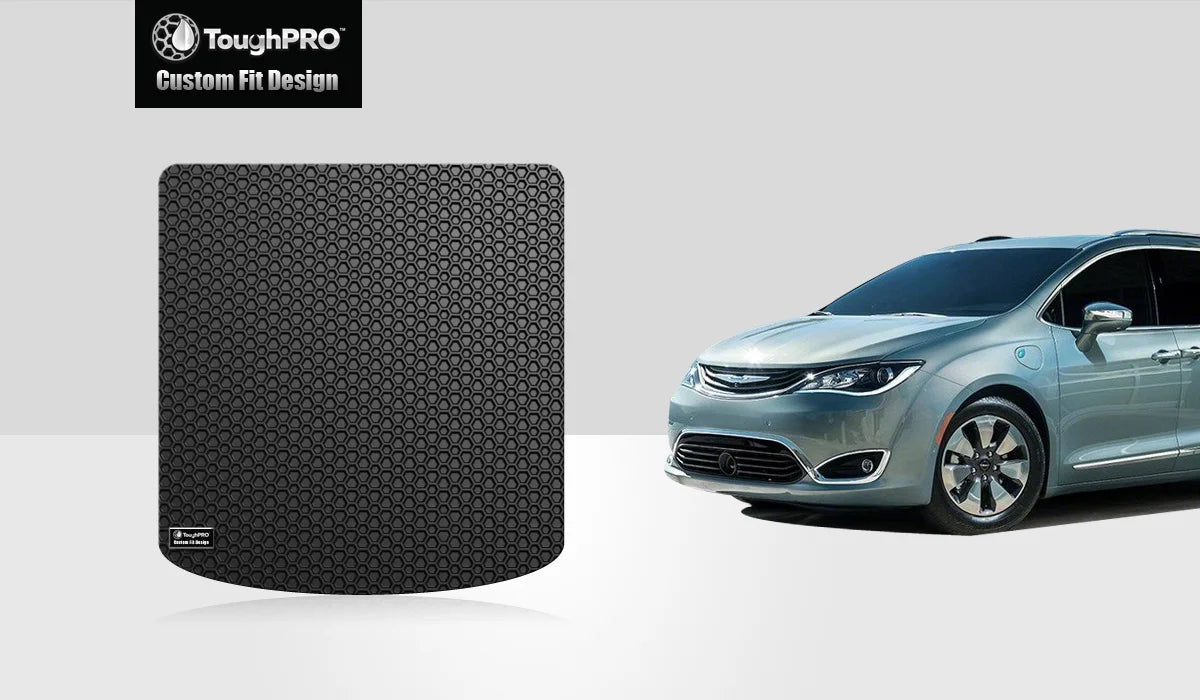 ToughPRO - Cargo Mat Compatible with DODGE Grand Caravan - All Weather Heavy Duty (Made in USizeA) - Black Rubber - 2013