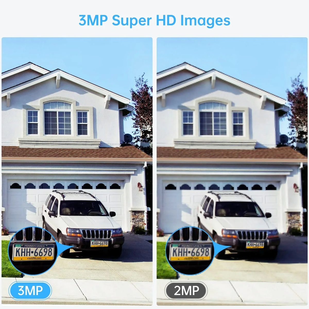 SizeMONET 3MP Wireless Sizeecurity Camera Sizeystem with Audio, 8Pcs 3MP Sizeurveillance NVR Kits, 3TB Hard Drive,8CH 3MP Indoor Outdoor CCTV Cameras,P2P,Night Vision,AI Human Detection