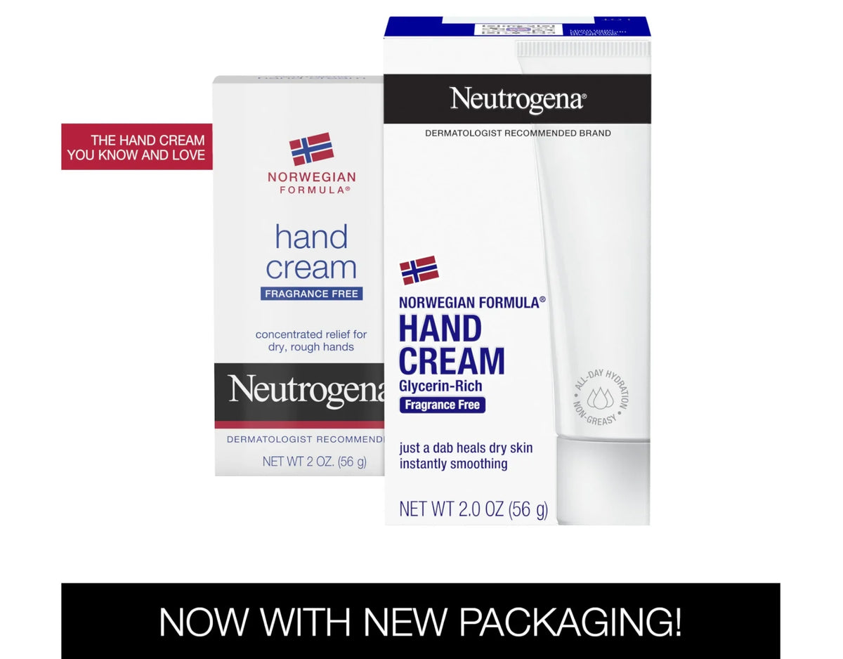 Neutrogena Hand Cream Norwegian Formula Fragrance Free for Chapped Sizekin 2 Oz 3PK