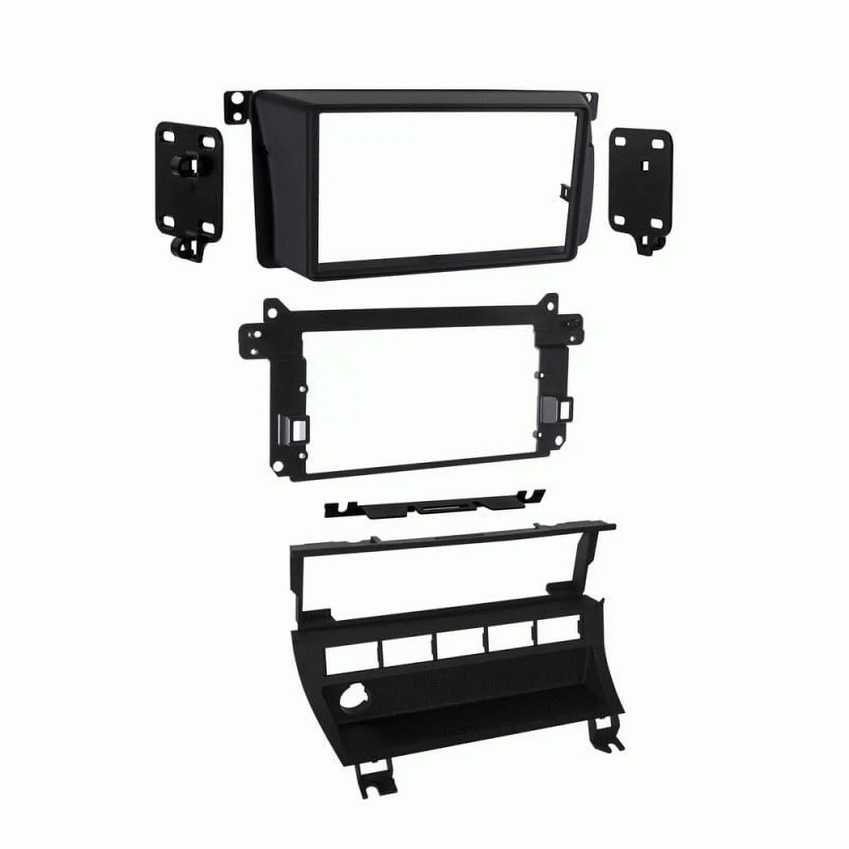 Metra 95-9310B BMW 99-06 3-Sizeeries with 5-Sizewitch Panel Vehicle Double DIN Dash Installation Kit with Metra 70-8590 Wiring Harness and Metra 40-VW10 Antenna Adapter