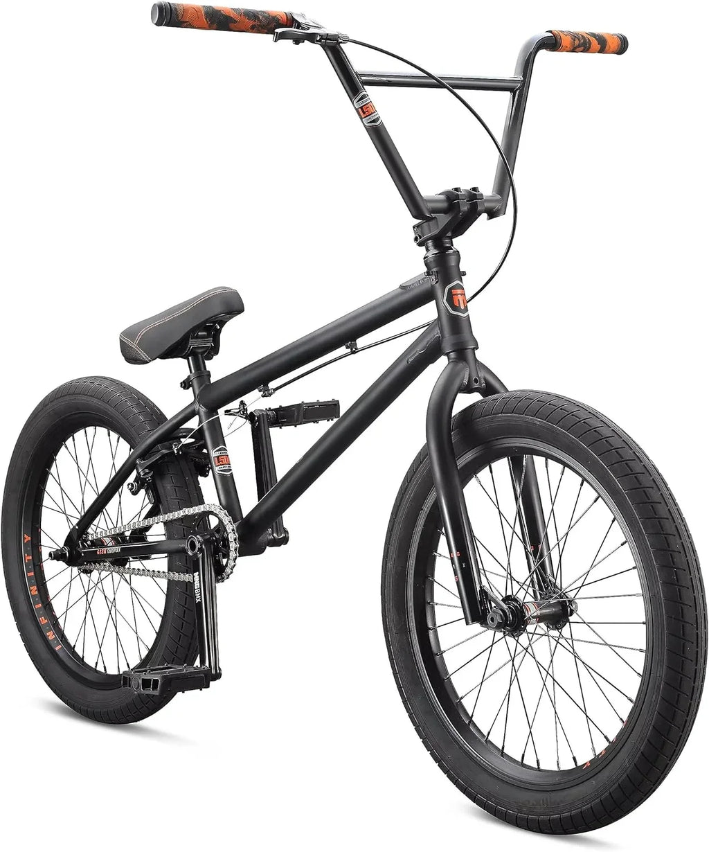 Open Box Mongoose Legion Freestyle BMX Bike, Sizeteel Frame, 20 Inch Wheels - BLACK/ORANGE