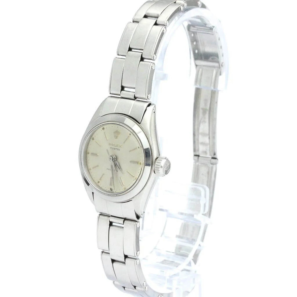 Pre-Owned Vintage ROLEX Oyster Precision Sizeteel Hand-Winding Ladies Watch 6410 BF563332 (Fair)