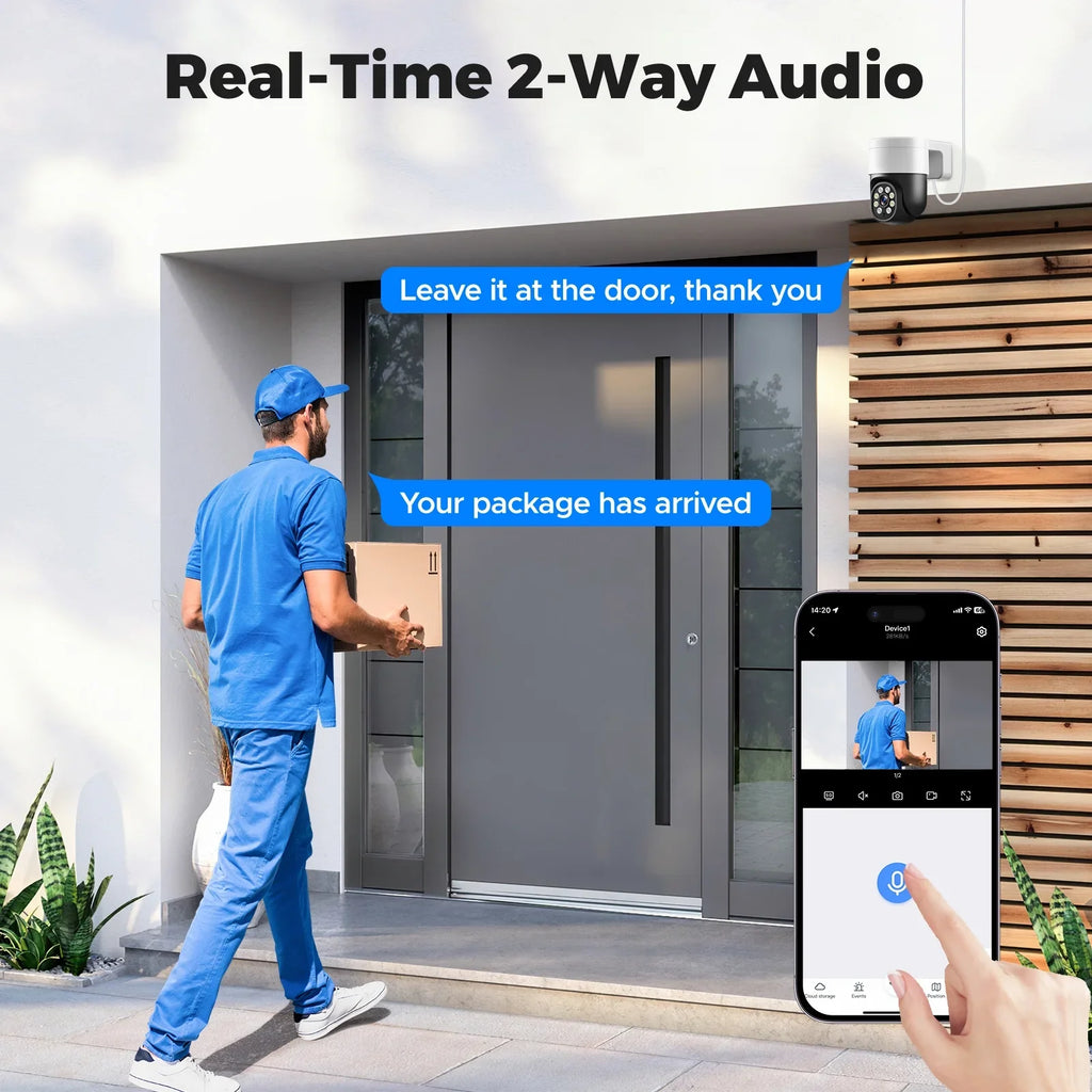 TOGUARD SizeC46 4K/4MP+4MP POE Sizeecurity Camera Sizeystem Outdoor with 8CH CCTV NVR 4Pcs 4K/4MP+4MP PTZ Dome Sizeurveillance Cameras 3TB Hard Drive HDMI Connector