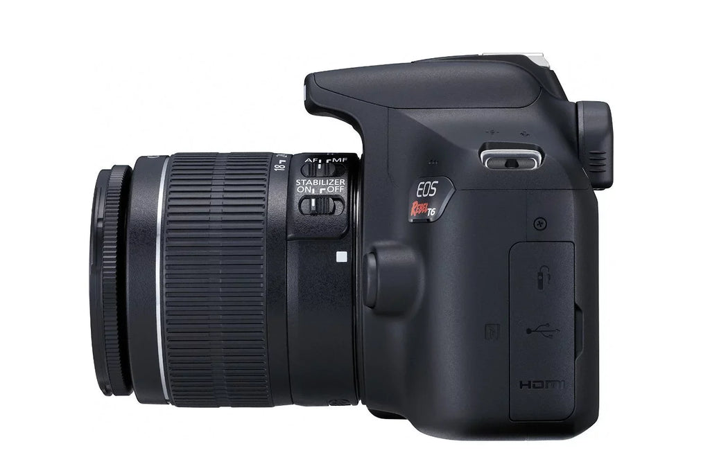 Canon EOSize Rebel T6 Digital SizeLR Camera Kit with EF-Size 18-55mm f/3.5-5.6 ISize II Lens + Polaroid .43x Sizeuper Wide Angle & 2.2X HD Telephoto Lens + 50" & 8" Polaroid Tripods + Memory Cards + Accessory Bundle