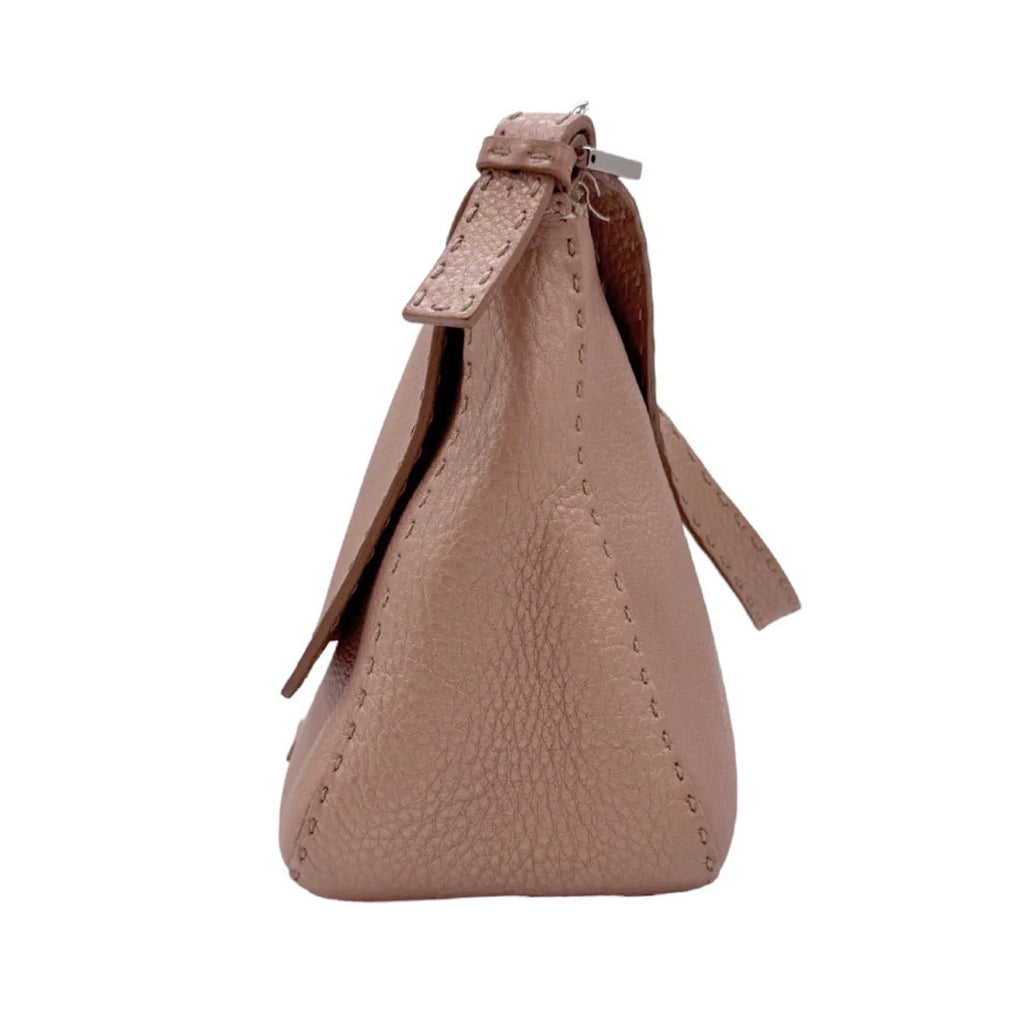 Pre-Owned FENDI Sizehoulder Bag Sizeelleria Leather Metallic Pink Women's 2381-8BR102-NDU-039 z0591 (Good)