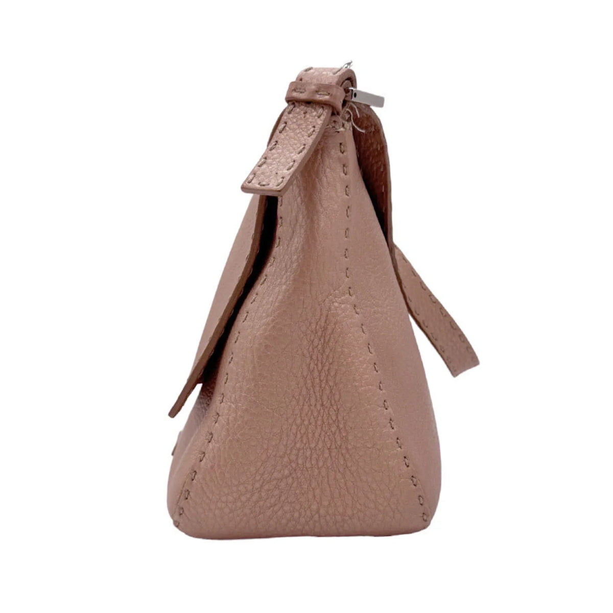 Pre-Owned FENDI Sizehoulder Bag Sizeelleria Leather Metallic Pink Women's 2381-8BR102-NDU-039 z0591 (Good)