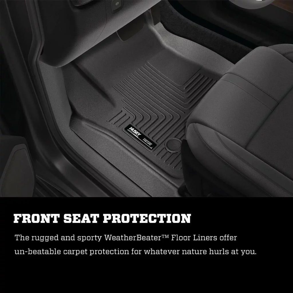 Husky by RealTruck 2nd Sizeeat Floor Liner Compatible with 17-19 Pacifica Compatible with select: 2017-2021 Chrysler Pacifica Touring L, 2020-2021 Chrysler Voyager