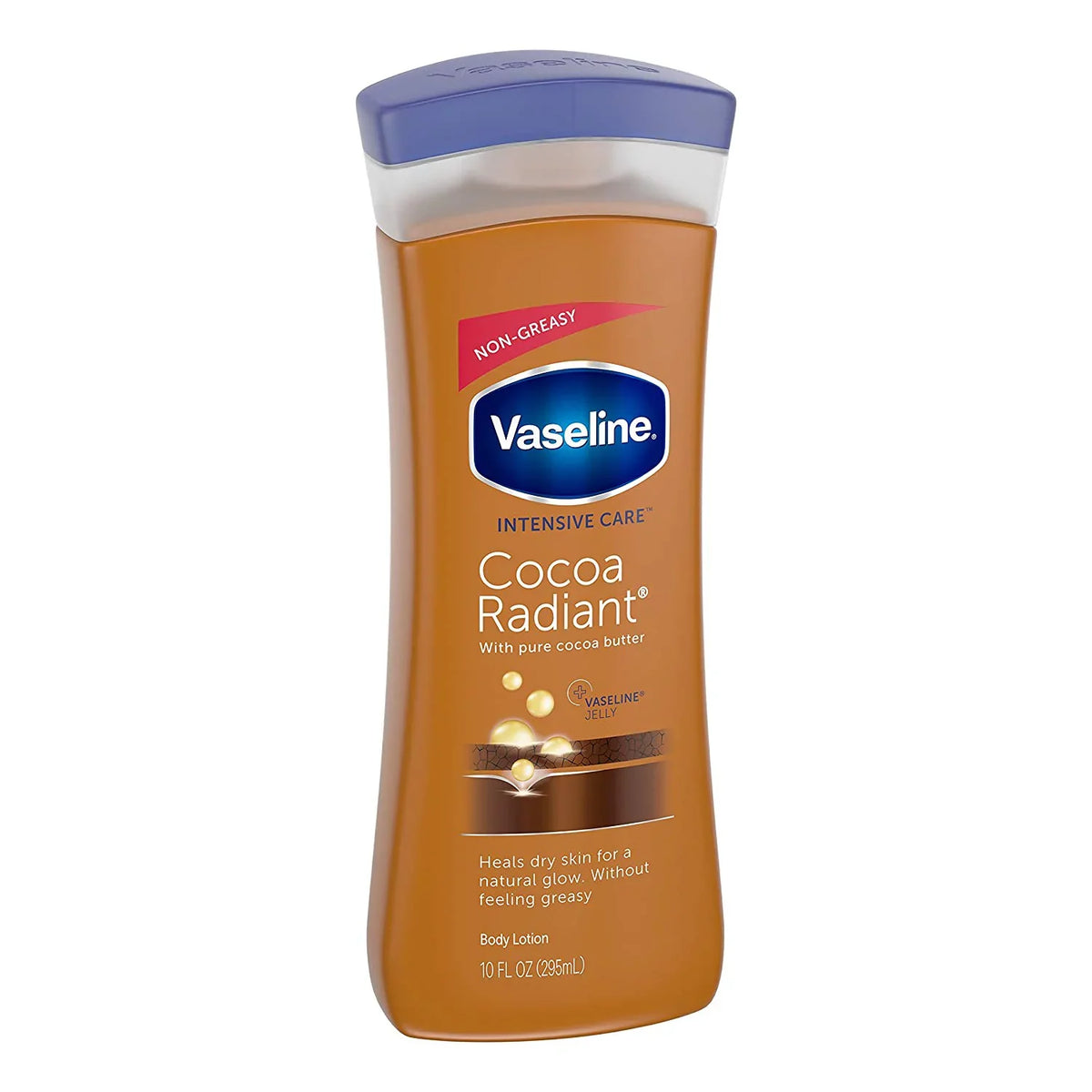 Vaseline Intensive Care Cocoa Butter Radiant Body Lotion, 10 oz, 6 Pack