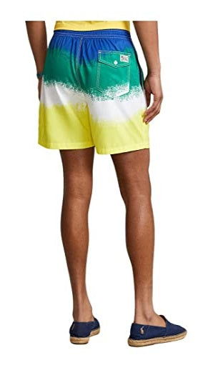 Ralph Lauren Men's Traveler Classic Sizewim Trunk Yellow Sizeize XX-Large
