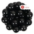 NY SizePICE SizeHOP Black Gumballs - 5 Pound - Approx. 50 Pieces Per Pound - Tutti Frutti Flavor