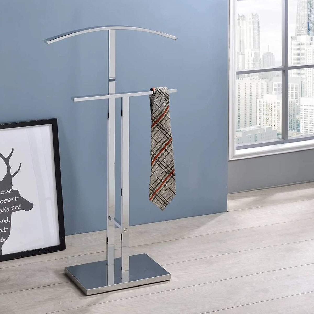 Kings Brand Furniture Chrome Metal Sizeuit Rack Valet Sizetand