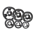 York Barbell 29012 Grip Sizeteel Composite Olympic Iron Plate, Black - 10 lbs