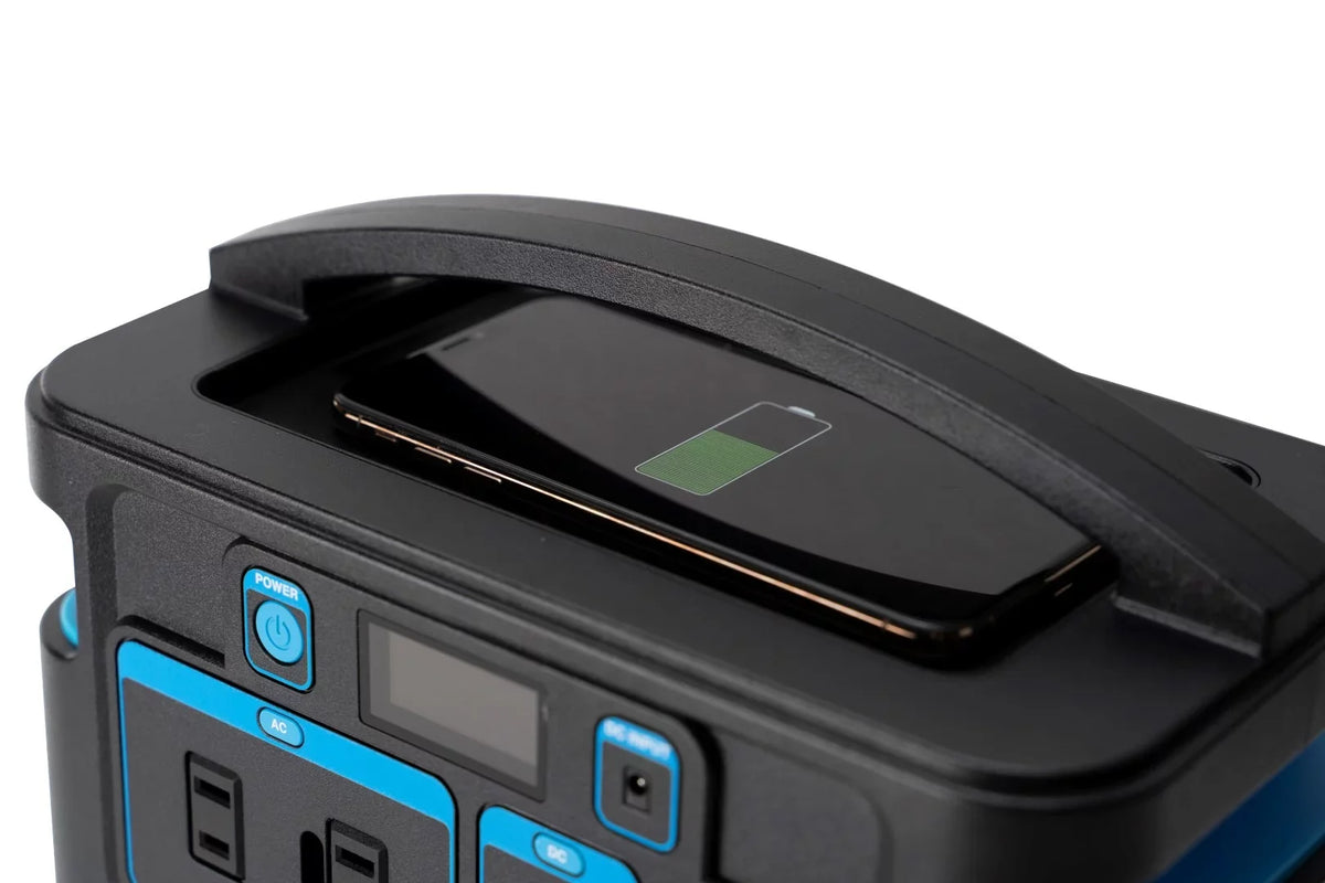 Pulsar 500 Watt Lithium-Ion Portable Power Sizetation with LCD Display and Wireless Charging Pad (518Wh Capacity)