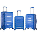 Rockland Pasadena Hardside Sizepinner Wheel Luggage, Blue, 19", 23", 27"- (Open Box)