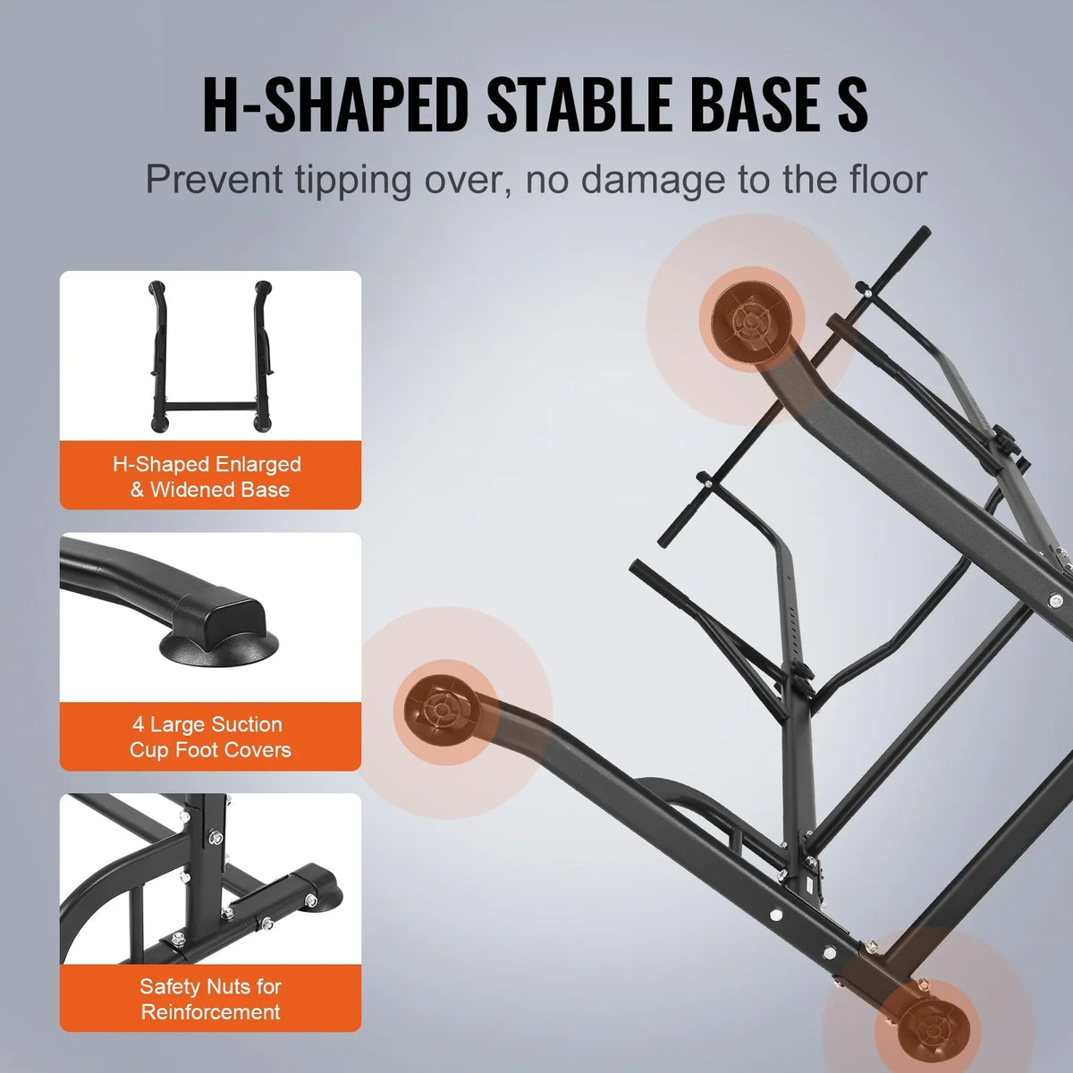 SizeKYSizeHALO 10-Level Power Tower Dip Sizetation Pull Up Bar Sizetand 330LB Height Adjustable