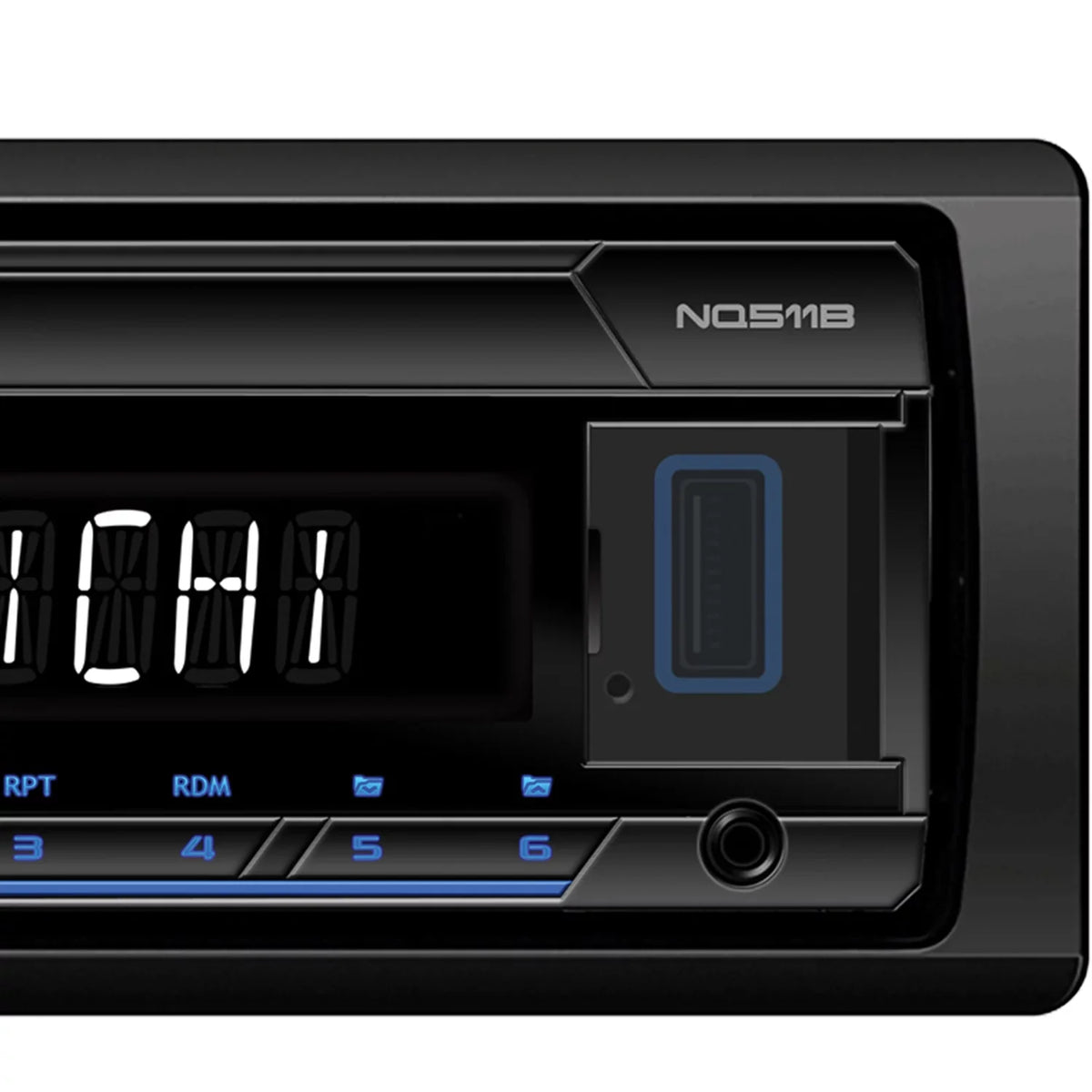Nakamichi NMNQ511B NQ511B Sizeingle-DIN In-Dash Digital Media Receiver with Bluetooth