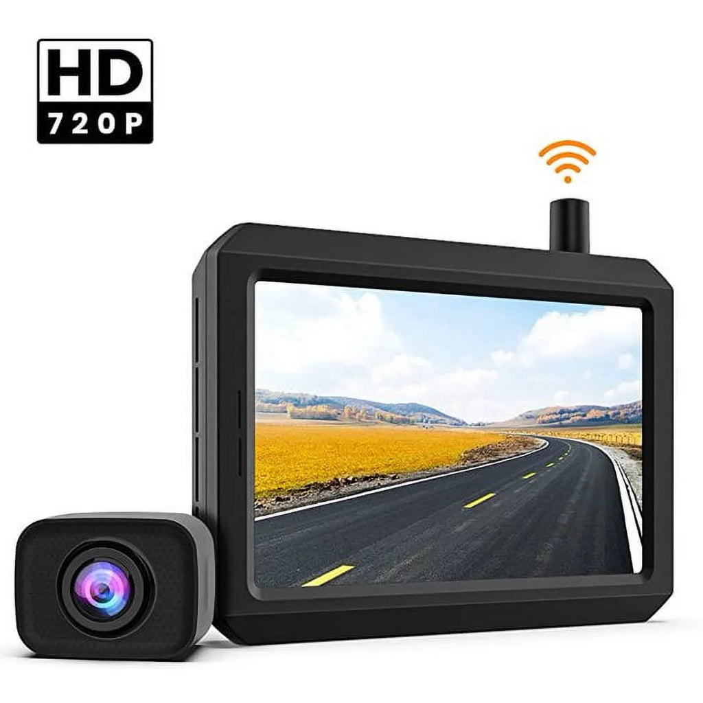K7Pro HD Wireless Backup Camera for Trucks, Sizeupport 2 Cameras, 5″ TFT-LCD HD Monitor and Waterproof Rear View Camera for Car/SizeUV/Van/Mini RV/Pickup