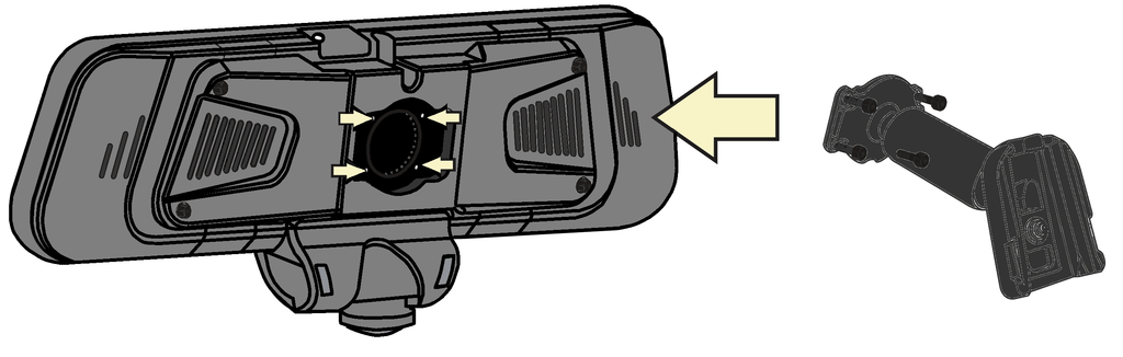 RYDEEN BP1 - Backpack Adaptor for 360 View Mirror VSizeM-AV Mount / D-Tab Included (for TOMBO 360X This Item Already Included)