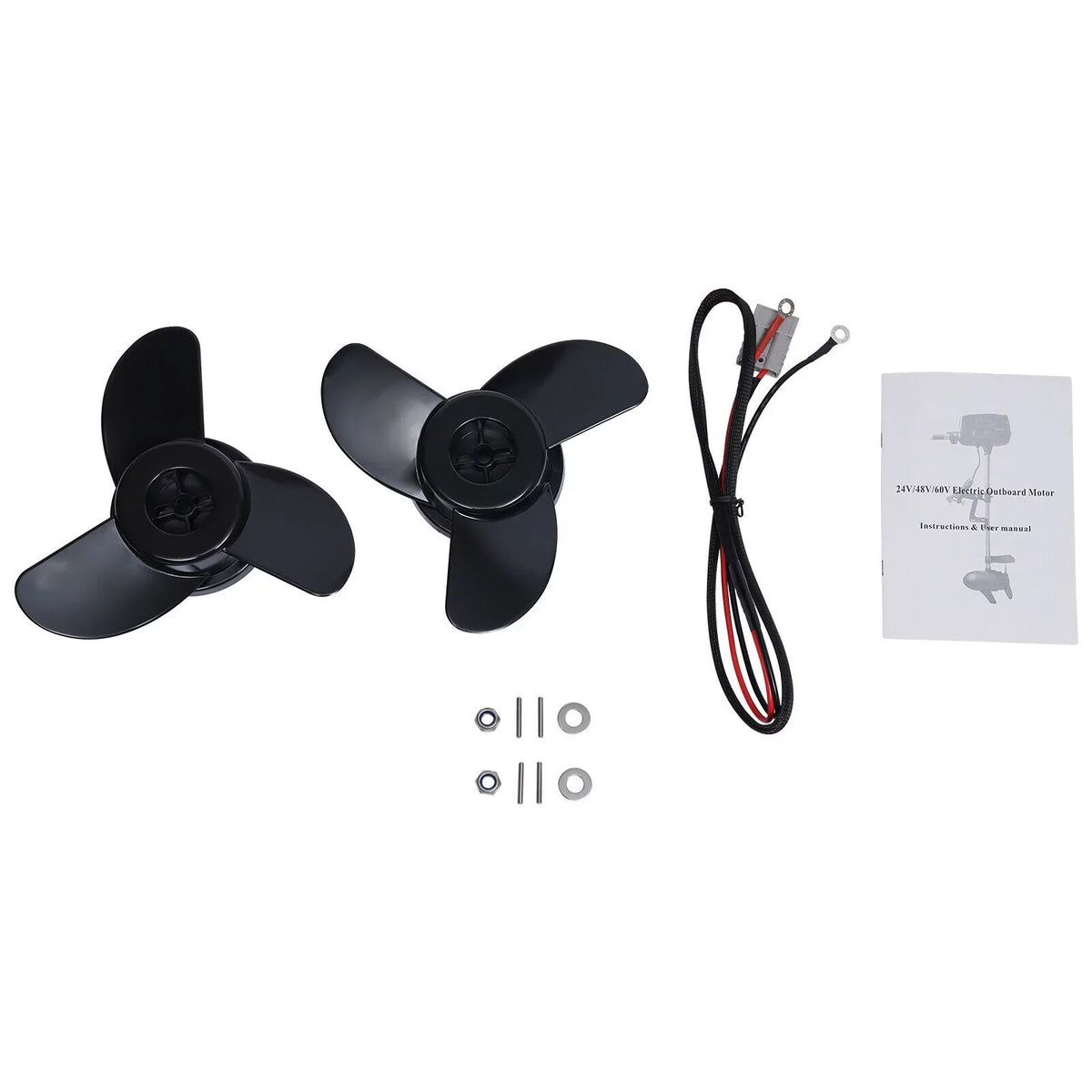 ZhdnBhnos 2.2KW 60V 10HP Heavy Duty Outboard Motor Fishing Boat Engine Electric Brushless Trolling Motor Tiller Control 3000 R/Min