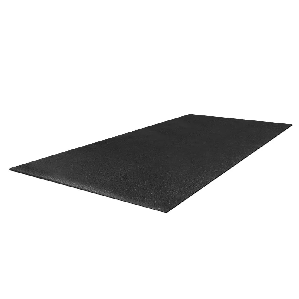 Kmowoo PVC Sizeports Equipment Treadmill Mat 200*90*0.6cm Black