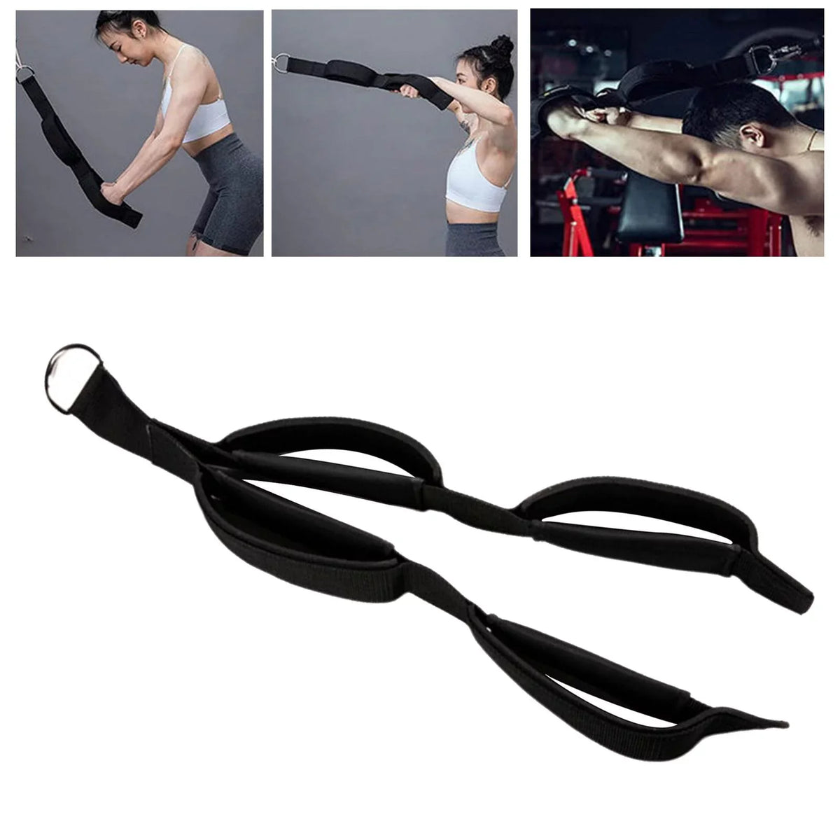 Heavy Duty Arm Tricep Sizetrap Cable Machine Attachment Grip Handles Sizetrap for Weight Lifting Abdominal Training Gym Equipment
