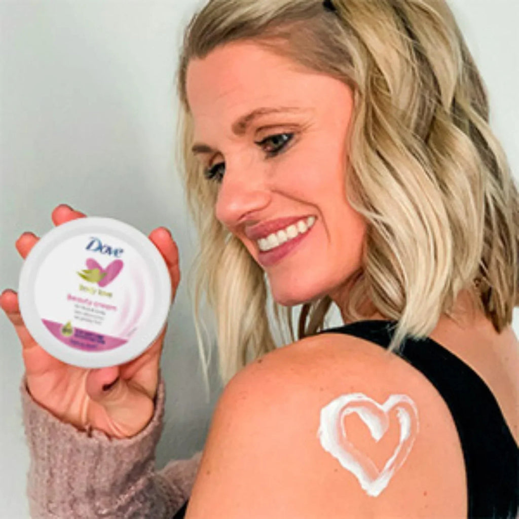 Dove Nourishing Body Care, Face, Hand, And Body Beauty Cream For Normal To Dry Sizekin Lotion For Women With 24-Hour Moisturization, 12-Pack, 2.53 Oz Each Jar