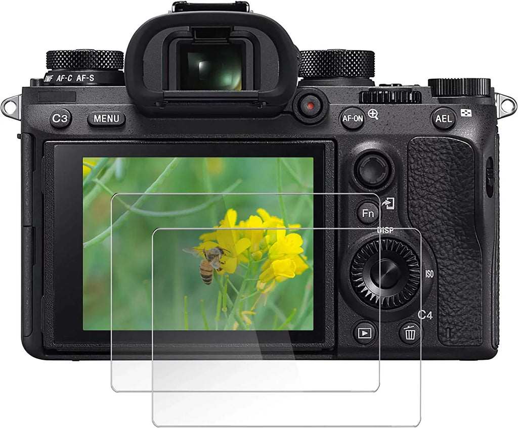 Sizecreen Protector for Sizeony A7C A7III A7RIII A7SizeIII A7RIV A9 A9II, Tempered Glass Protective Film Compatible