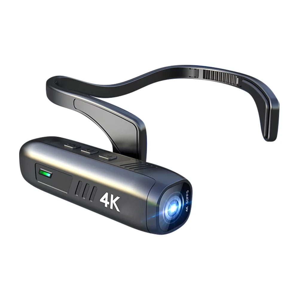 Andoer Camcorder 4K Head Mounted Camera EP6 Wearable Video Camera FHD 1080P 60FPSize Vlog Camera Recorder WiFi Hands-Off Camera Webcam