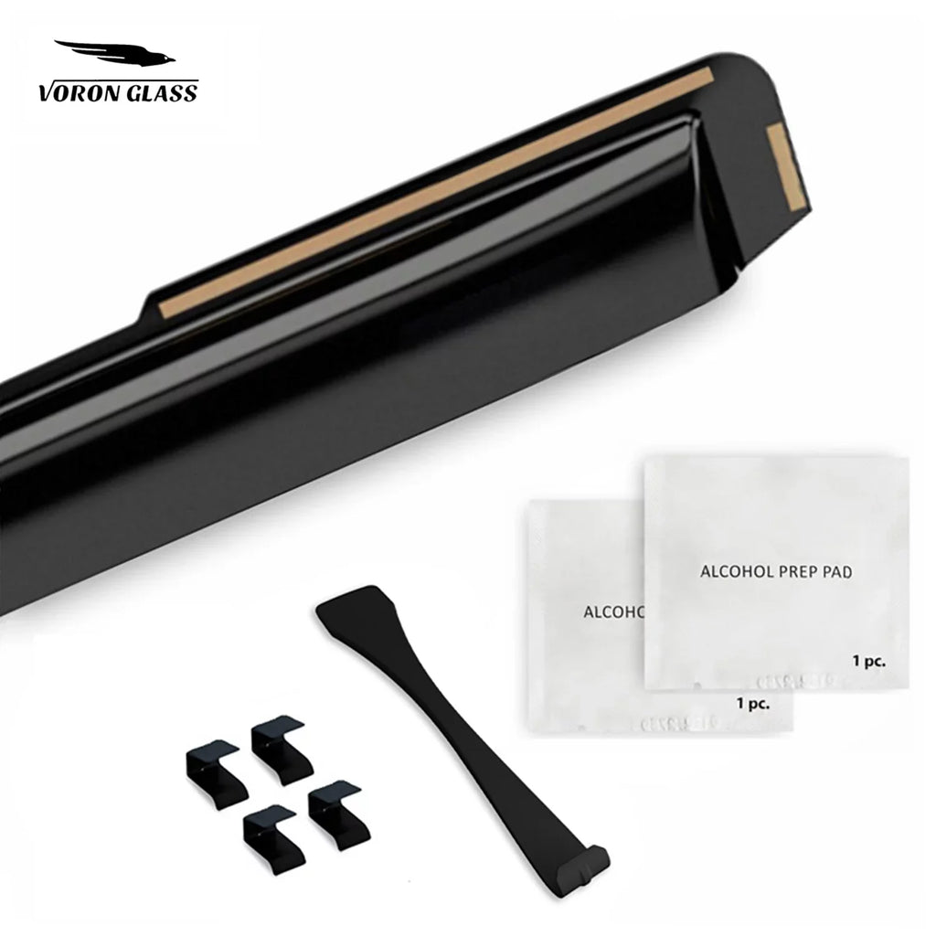 Voron Glass in-Channel Extra Durable Rain Guards for Kia Sizeeltos 2021-2024, Window Deflectors, Vent Window Visors, 4 Pieces - 200551