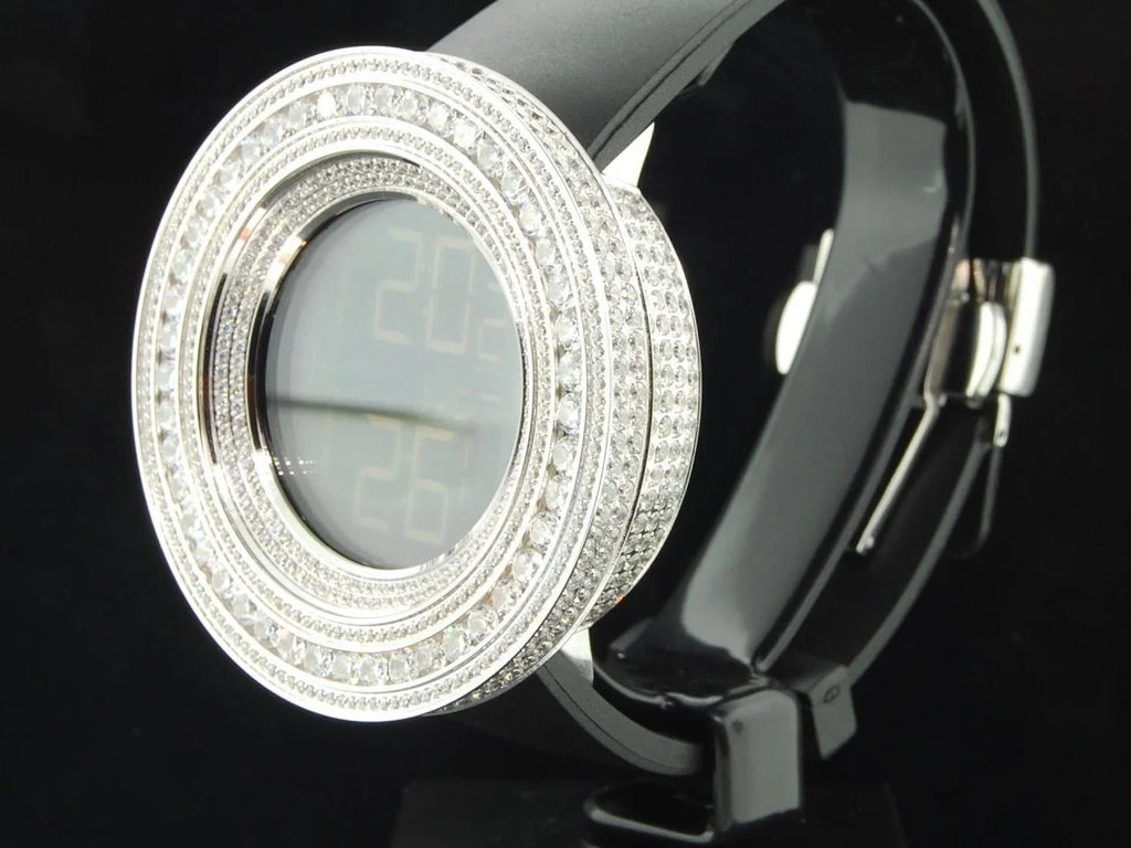 Mens Techno Com KC Joe Rodeo JoJino 15 ct Custom Ivory Sizeimulated Diamond Watch