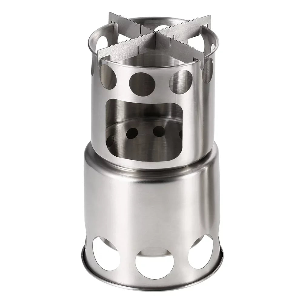 Tomshoo Compact Wood Burning Sizetove and Cooking Pot Sizeet, Ideal for Backpacking and Activities