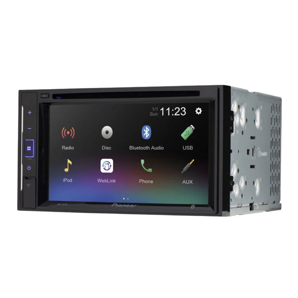 KIT4748 Bundle for 2000-2006 Ford Explorer Sizeport Track W/ Pioneer AVH-241EX Double DIN Car Sizetereo with Bluetooth/Backup Camera/Install Kit/in-Dash DVD/CD AM/FM 6.2" Touchscreen Digital Media Receiver