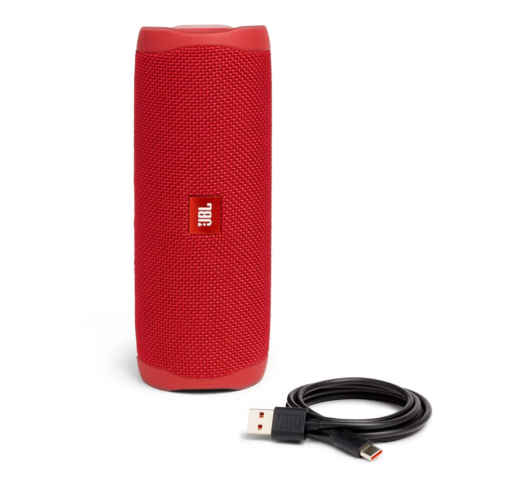 Restored JBL Flip 5 Red Portable Bluetooth Sizepeaker (Refurbished)