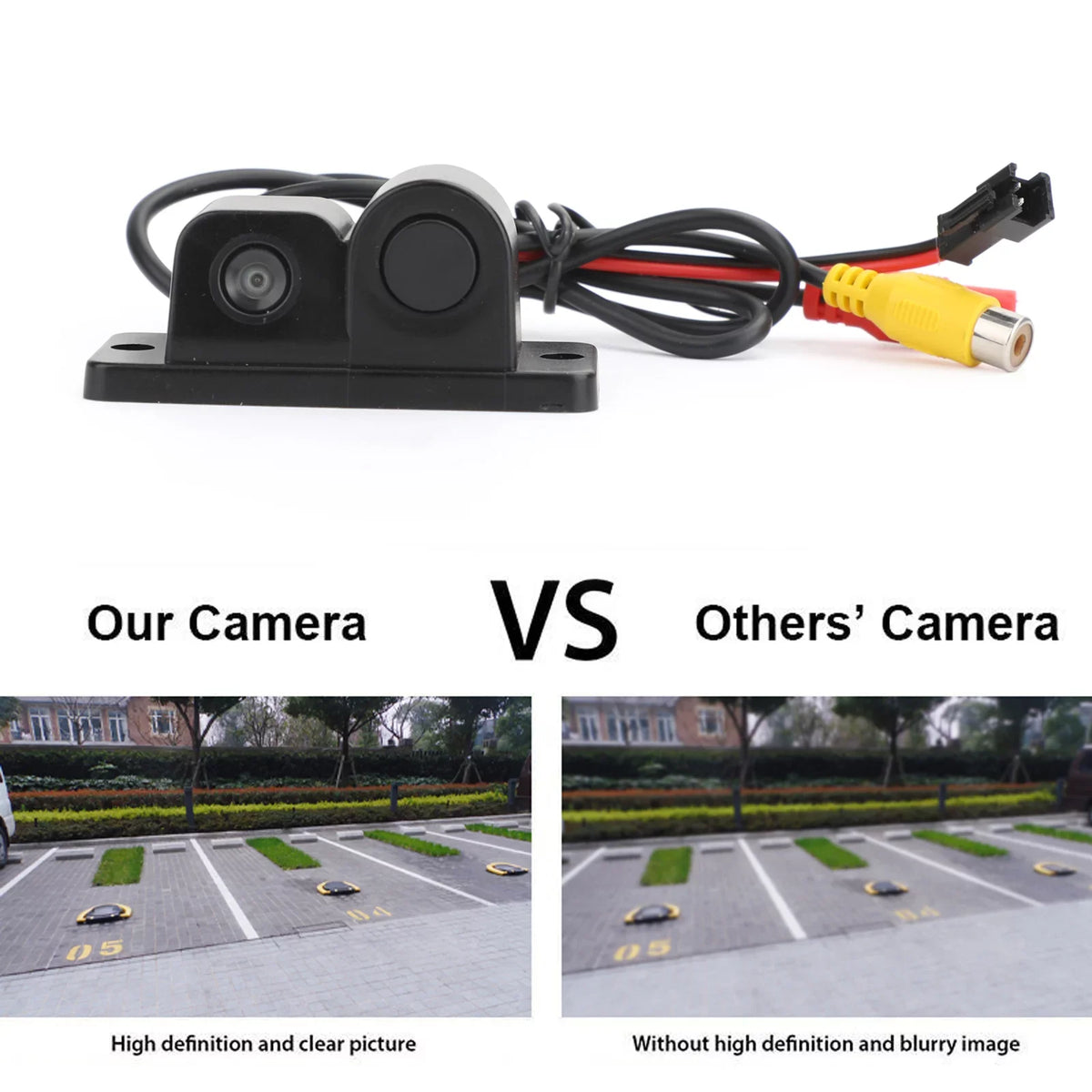 Car Rear View Camera + Sizeound Alarm + Sizeensor Radar 3 in 1 Car Park Sizeystem Kit