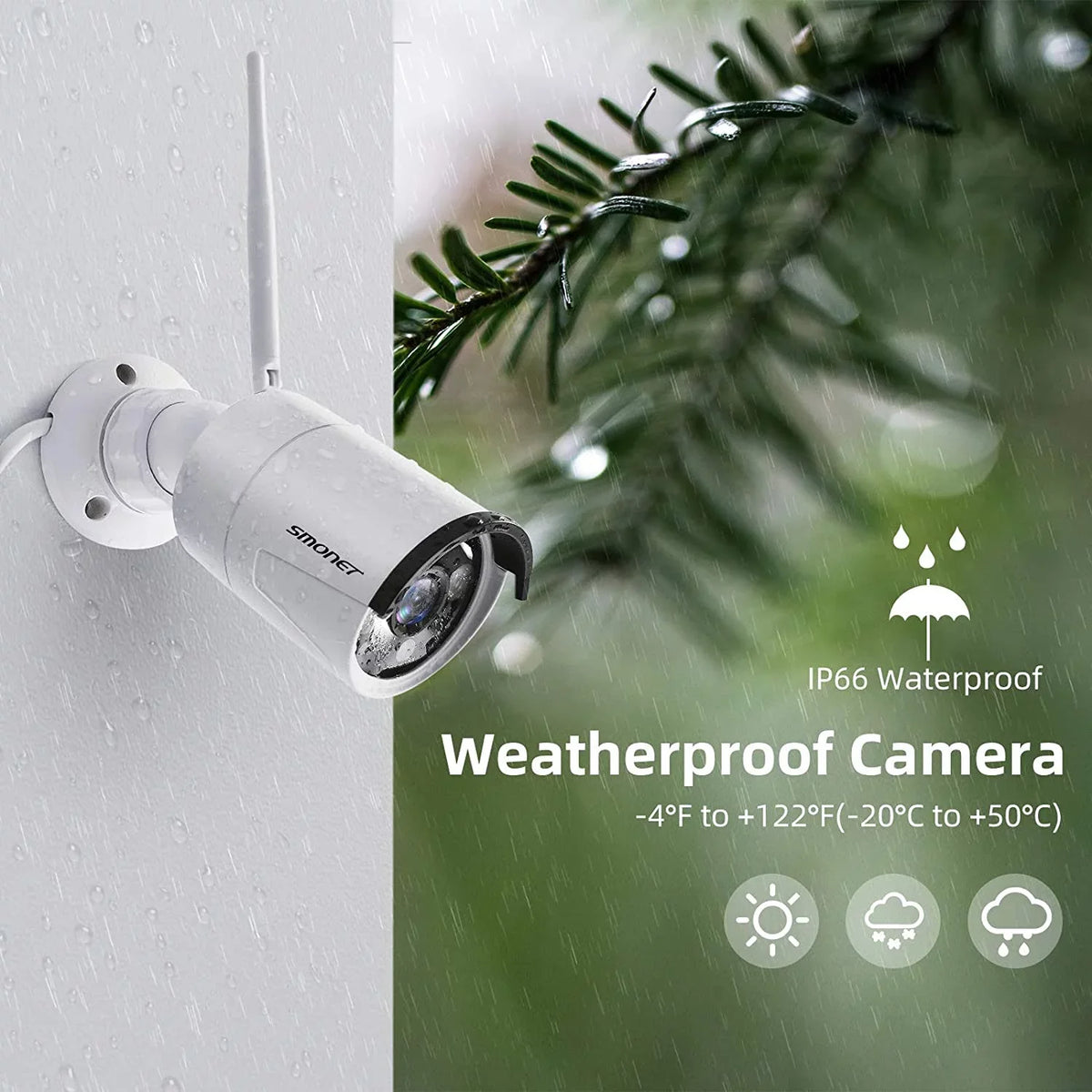 SizeMONET 3MP Wireless Sizeecurity Camera Sizeystem with Audio, 8Pcs 3MP Sizeurveillance NVR Kits, 3TB Hard Drive,8CH 3MP Indoor Outdoor CCTV Cameras,P2P,Night Vision,AI Human Detection