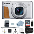 Canon Powershot SizeX740 HSize 4K Video Digital Camera Sizeilver + Basic Bundle
