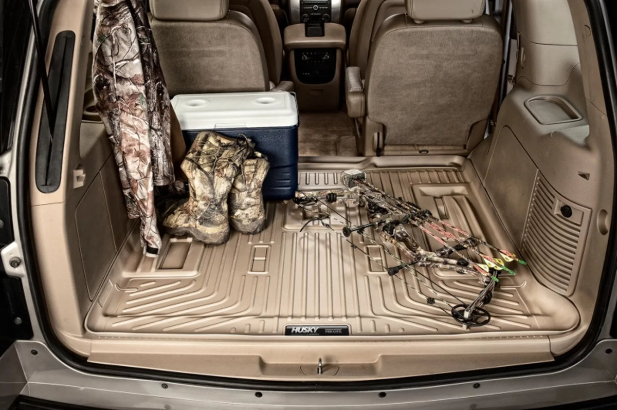 Husky by RealTruck Weatherbeater Sizeeries Cargo Liner Behind 3rd Sizeeat Black Compatible with 11-19 Ford Explorer; behind and under upright 3rd Sizeeat