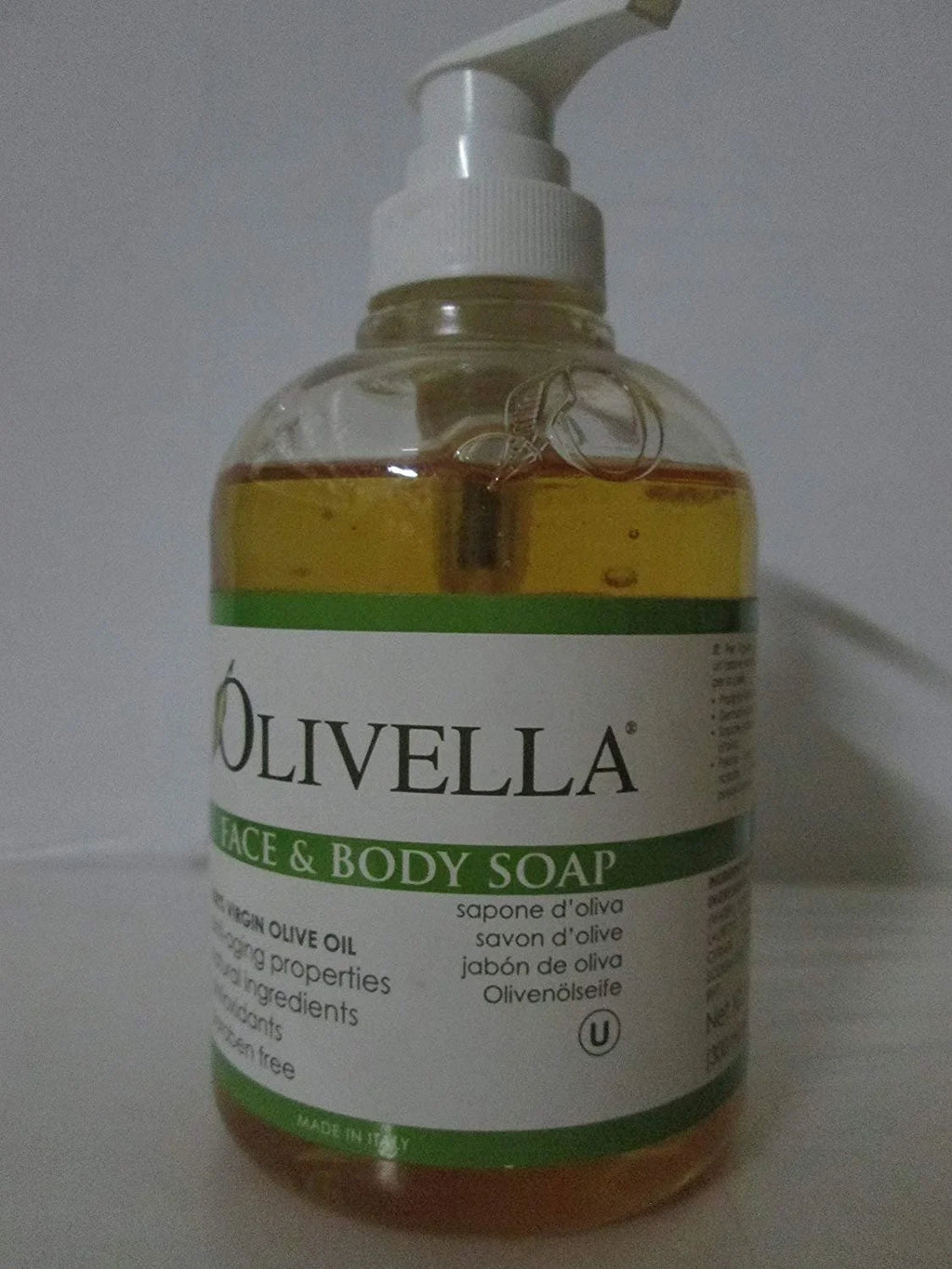 Olivella Virgin Olive Oil Face and Body Liquid Sizeoap 10.14 oz Pack of 4