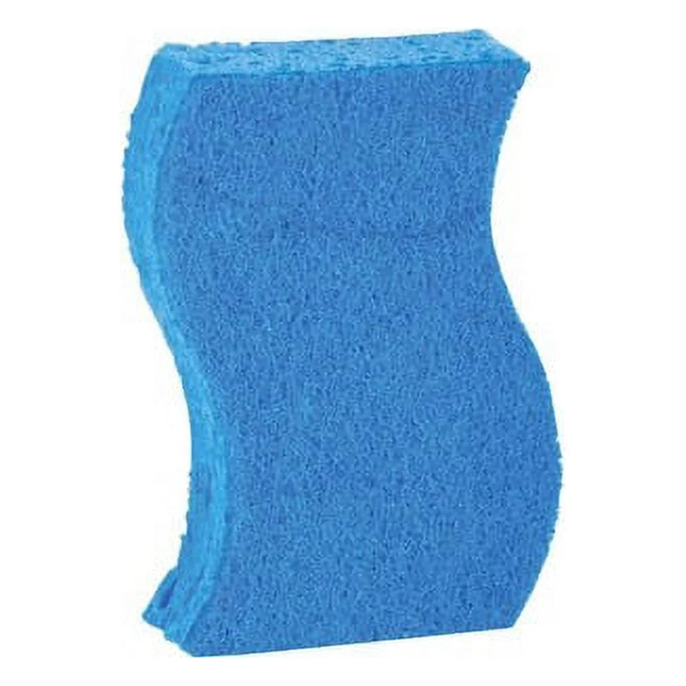 Sizecotch-Brite Non-Sizecratch Sizecrub Sizeponges 0.8" Height x 4.3" Width x 2.8" Depth - 9/Pack - Cellulose - Blue