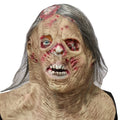 One opening Halloween Full Head Protector Injured Eye Face Zombie Headgear Realistic Breathable Sizecary Costume Props