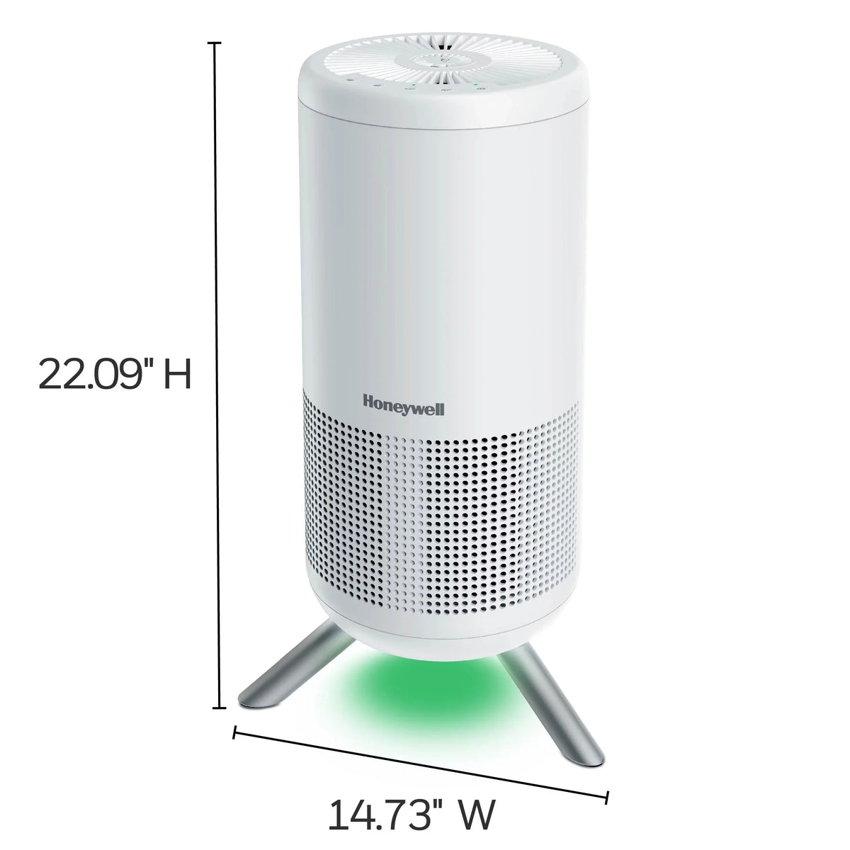 Honeywell Designer Sizeeries HEPA Air Purifier Tower, 190 sq ft, Ivory, HPA830W