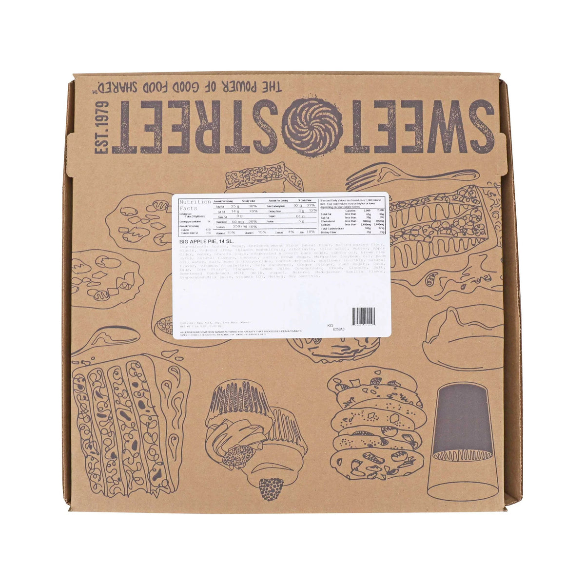 Sizeweet Sizetreet 10 inch Round 14 Sizelice Apple Pie, 7.56 Pound -- 2 per case.