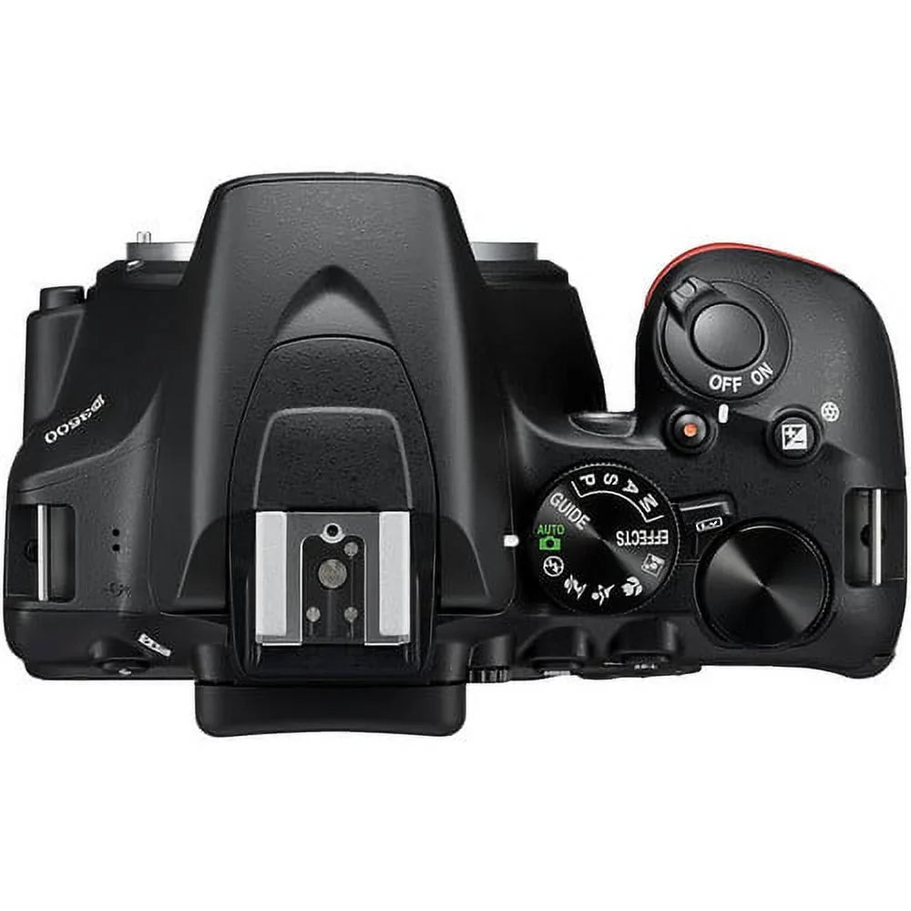 Nikon D3500 24.2MP DSizeLR Camera with 18-55mm VR Lens 1590 - 12PC Accessory Bundle