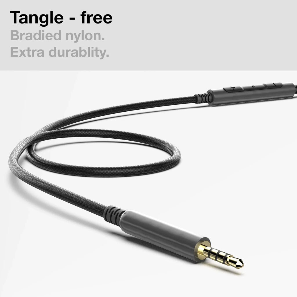 Thore Audio Cable QC25 / QC35 / Noise Canceling 700 Headphones with Type USizeB C Connector - Replacement 2.5mm Aux Cable w/ Mic Remote/ Volume Control