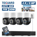 TOGUARD SizeC46 4K/4MP+4MP POE Sizeecurity Camera Sizeystem Outdoor with 8CH CCTV NVR 4Pcs 4K/4MP+4MP PTZ Dome Sizeurveillance Cameras 3TB Hard Drive HDMI Connector