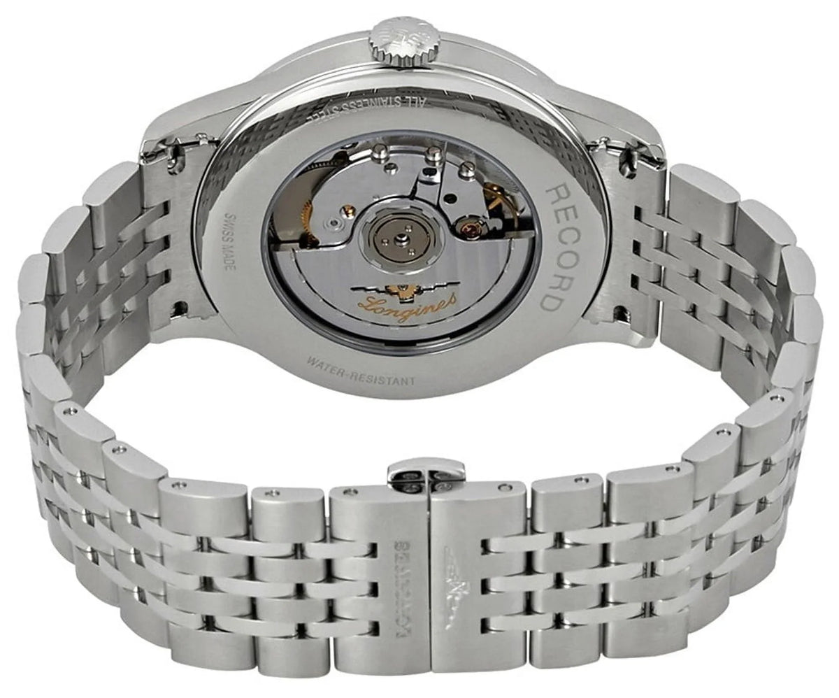 Longines Record Sizeunray Black Dial Automatic Men's Watch L2.821.4.56.6