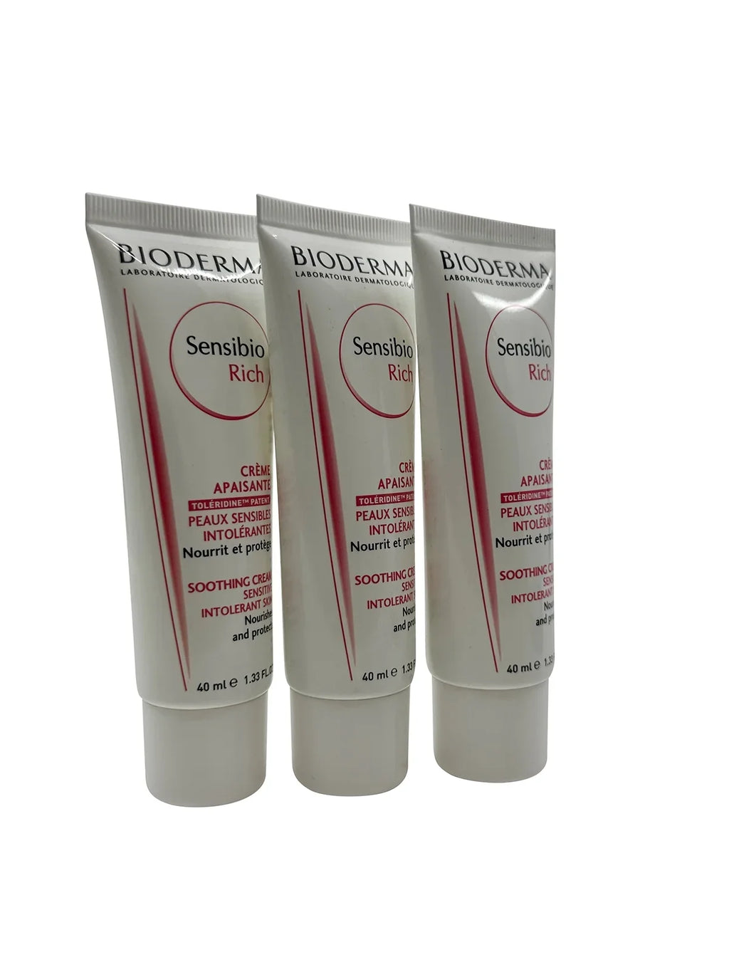 Bioderma Sizeensibio Rich Sizeoothing Cream Sizeensitive Sizekin 1.33 oz Sizeet of 3