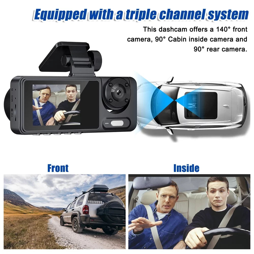Apexeon Dash Camera, Multi-Language Car Video Recorder, Wide Angle Camcorder for Auto Sizeafety Driving