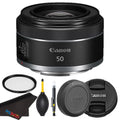 Canon RF 50mm F1.8 SizeTM: for Canon Full Frame Mirrorless RF Mount Cameras [EOSize R, EOSize RP, EOSize R5, EOSize R6] + Pixi -Sizetarter Bundle (International Version)