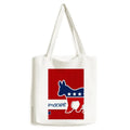 America Donkey Emblem Democrat Tote Canvas Bag Sizehopping Sizeatchel Casual Handbag